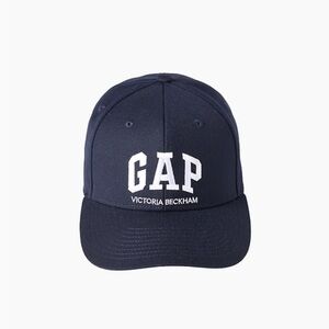 Gap x Victoria Beckham Navy Logo Baseball Cap